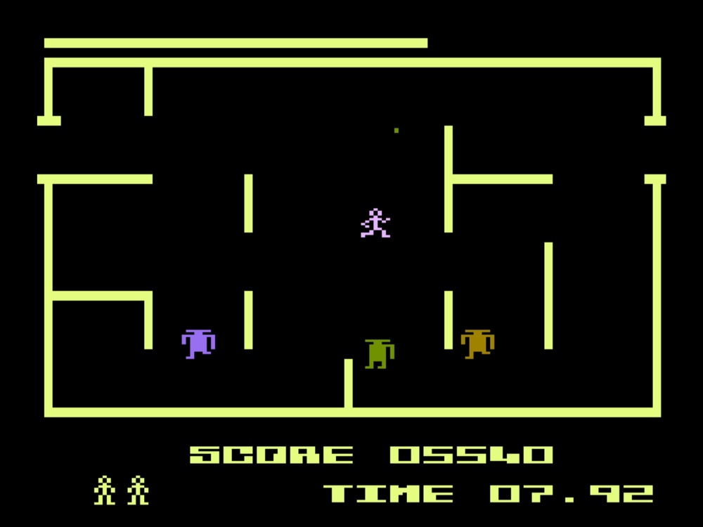 Gameplay of K Razy Shoot Out for Atari 8 Bit